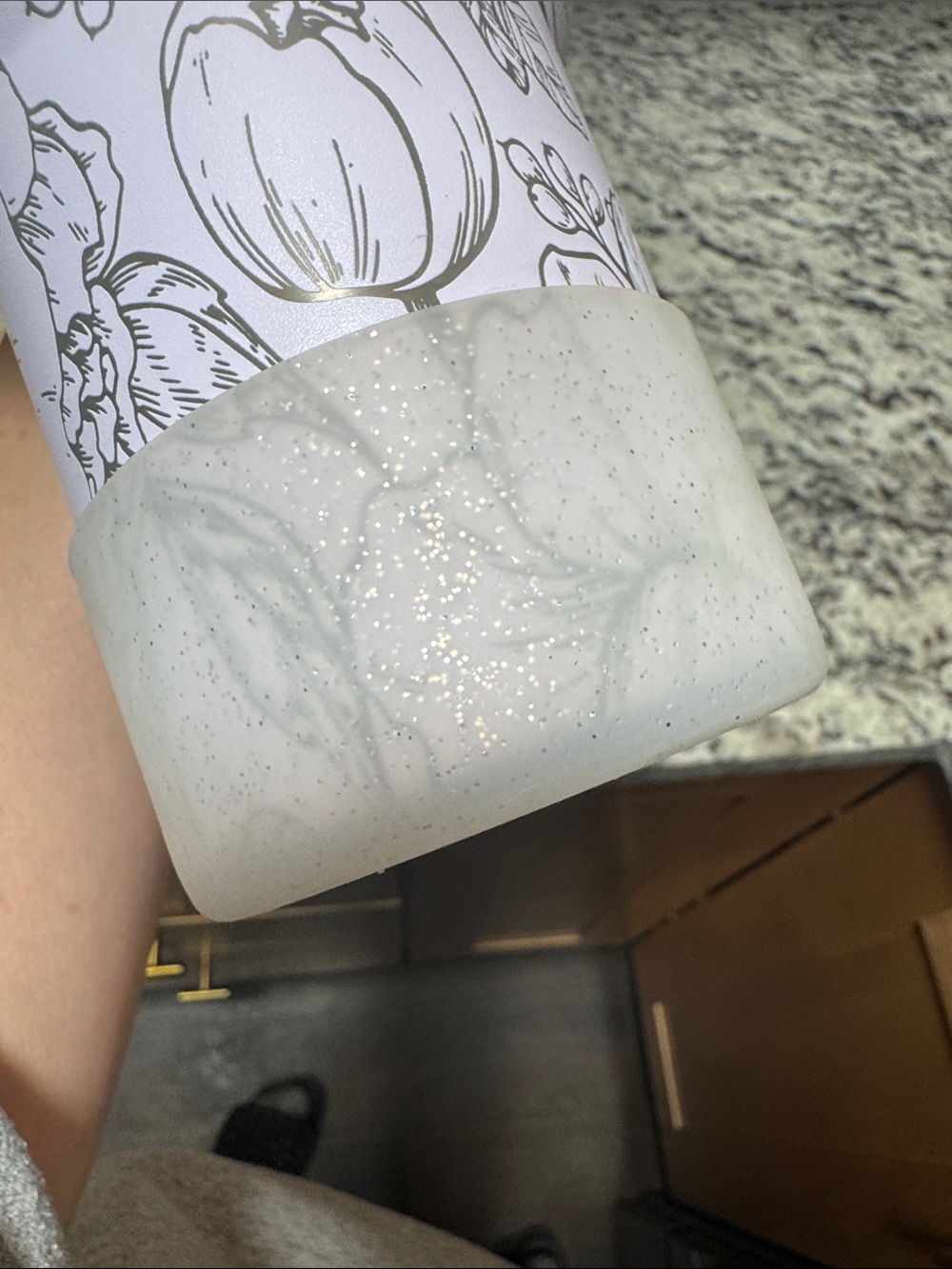Stanley Lavender Floral Engraved Adventure Tumbler with Handle - Picture 5 of 6